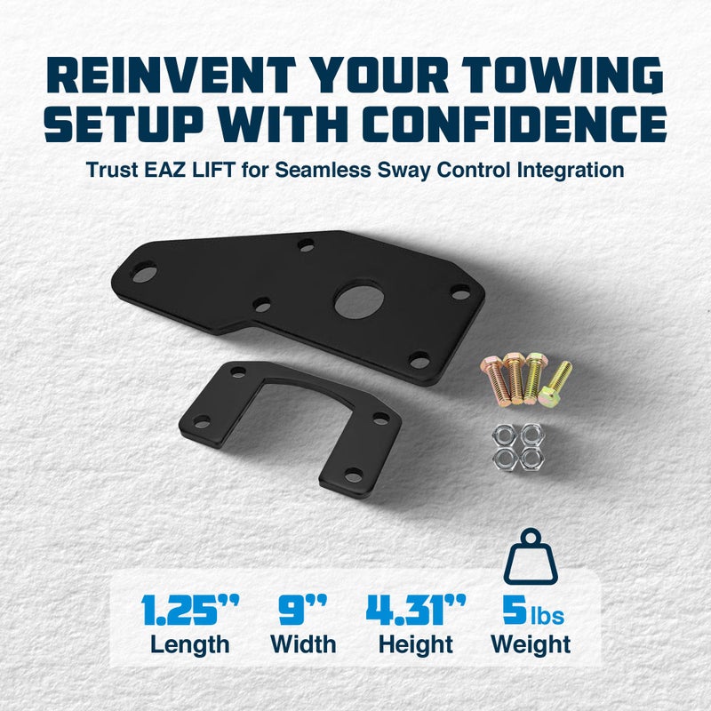 Eaz-Lift Left or Right 2-inch Ball Mount Adapter | Made of Durable Powder-Coated Steel | (48386) - Image 3